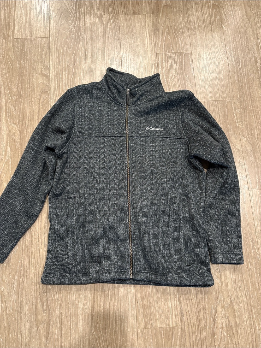 Columbia Men's Charcoal Gray Lightweight Full-Zip Jacket